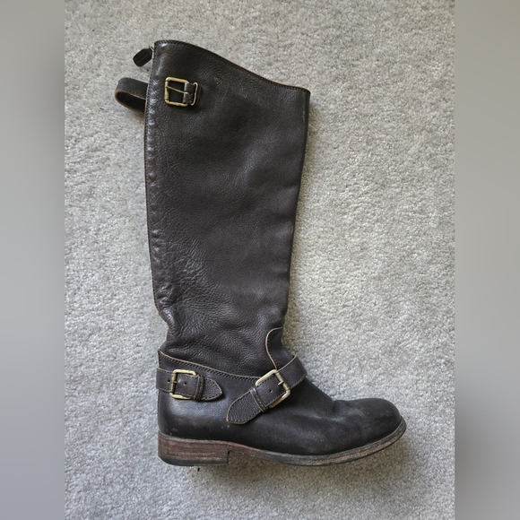 Vero Cuoio Shoes - Italian Leather Tall Riding Boots size 40